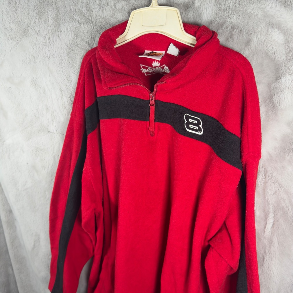Winner's Circle Dale Earnhardt Jr Budweiser #8 Red Fleece‎ Quarter Zip XL